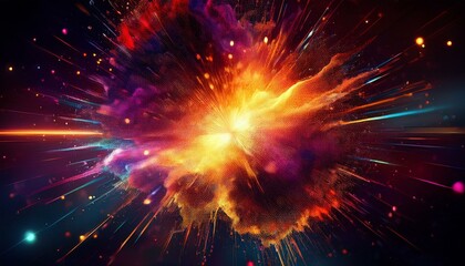 Wall Mural - abstract explosion dust particle texture