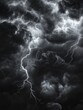 © Business Pics - black clouds with lightnings storm and smoke isolated on transparent background