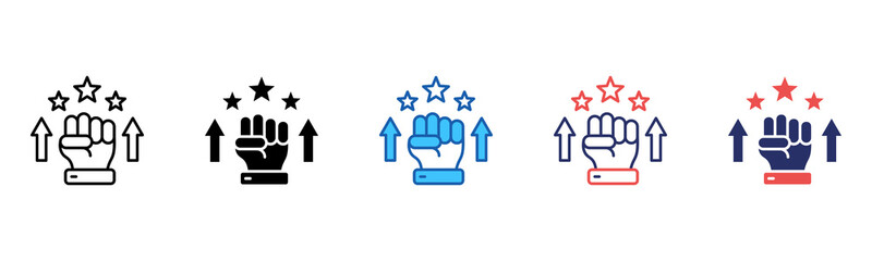 Poster - Motivation icon sheet multiple style collection