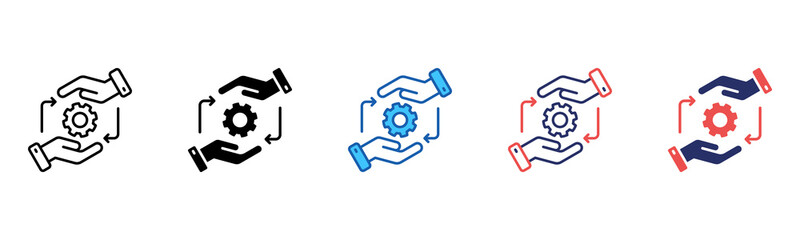 Poster - Change Management icon sheet multiple style collection