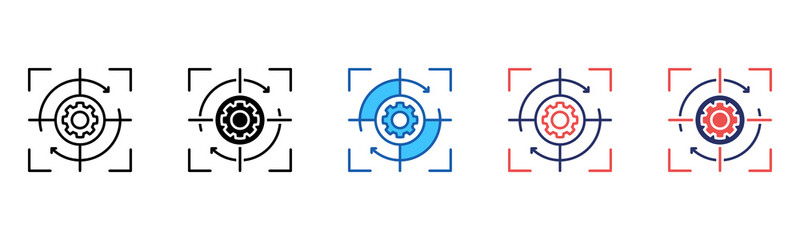 Poster - Focus icon sheet multiple style collection