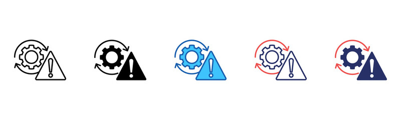 Poster - Problem icon sheet multiple style collection