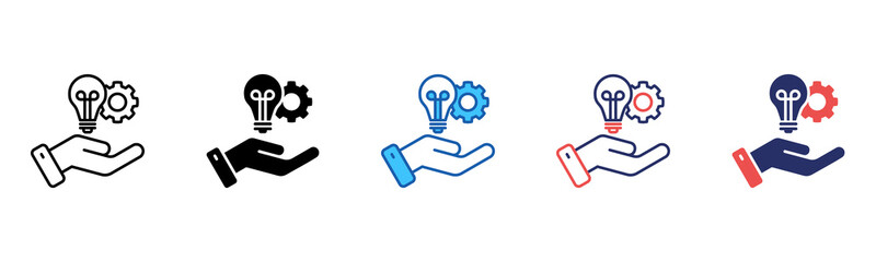 Poster - Solution icon sheet multiple style collection