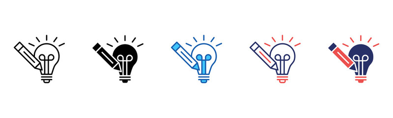 Poster - Creative icon sheet multiple style collection