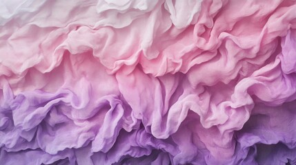 Poster - Soft Fabric Waves in Pastel Pink and Purple Tones with Texture