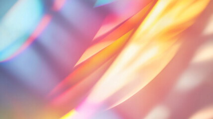 Poster - Vibrant colors dance in a mesmerizing light play, creating a stunning abstract tapestry of hues and shadows