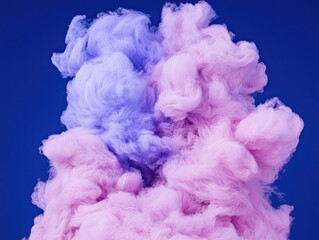 Poster - Colorful smoke clouds rising studio abstract vibrant background close-up creative expression