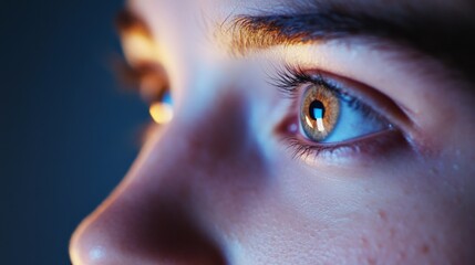 Sticker - close-up of an Eye with reflection