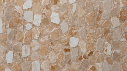 Aufkleber - Beige Breccia Marble Texture Background Natural Polished Stone Surface for Interior Design and Flooring Applications