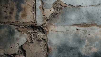 Wall Mural - Weathered seamless concrete texture with visible cracks and imperfections for industrial and architectural design elements.