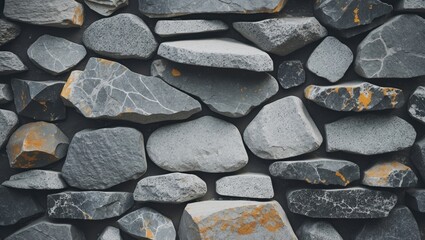 Wall Mural - Gray stone texture background showcasing natural patterns ideal for diverse design applications including architecture and interior design.