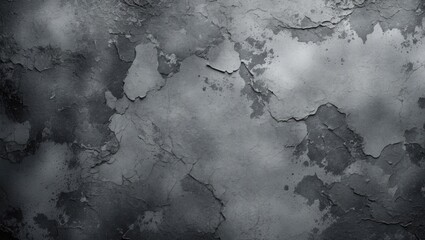 Poster - Grunge gray abstract background featuring textured monochrome surface with varying shades and tones for a dramatic artistic effect.