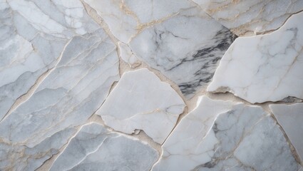 Poster - High resolution marble texture featuring soft gray and white veins ideal for luxury interior design in wall and floor applications.