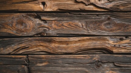 Poster - Detailed close-up of an old wooden surface showcasing rich textures and natural patterns ideal for rustic design projects.