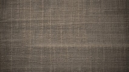 Poster - Gray Burlap Canvas Texture Background with Coarse Grain Detail for Design and Creative Projects