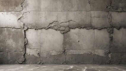 Poster - Textured grunge cement wall background for interior design and architectural presentations