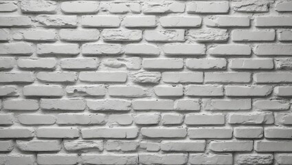 Poster - White brick wall texture background suitable for various design projects and creative applications such as websites, posters, and more.