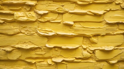 Aufkleber - Textured yellow wall with a grainy finish highlighting brush strokes and depth, suitable for backgrounds in design and art projects.
