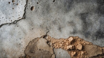 Poster - Aged Concrete Texture with Cracks and Rough Surfaces Ideal for Backgrounds in Design and Architecture Projects