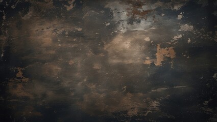 Poster - Dark grunge textured background with scratches and stains for vintage design and artistic projects