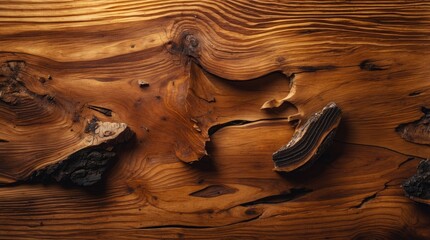 Wall Mural - Wood texture close up showcasing natural patterns and unique grain, ideal for design projects and backgrounds in rustic themes.