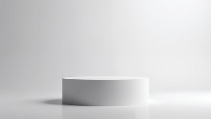 Poster - Minimal background. podium and white background for product presentation. 3d rendering illustration