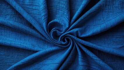 Poster - vibrant blue abstract background featuring intricate textile texture ideal for design and artistic a