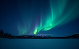 aurora over the sea