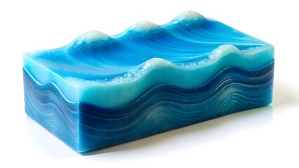 Wall Mural - Blue Wave Design Soap Bar