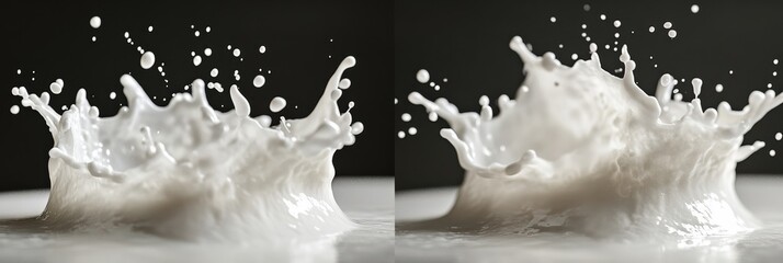 Poster - creative graphic layouts for advertising splashes featuring dynamic fluid motion