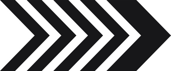 Poster - Four black arrows are pointing to the right side of a white background, creating a simple yet dynamic visual suggesting forward movement, progress, or direction