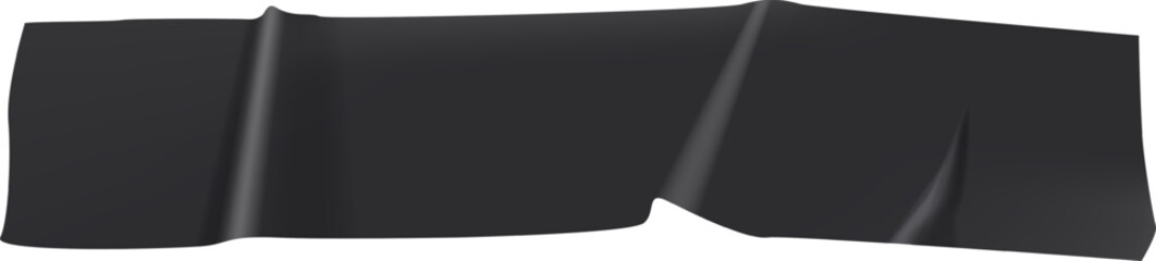 Poster - Black adhesive tape creating a ripped effect against a white background, offering versatile options for graphic design and artistic compositions. Ideal for adding texture and contrast