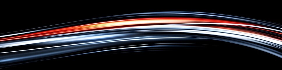 Wall Mural - Abstract Red and Blue Light Trails Dynamic Swirling Energy Motion Background