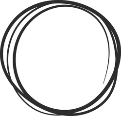 Poster - double circular shape with an imperfect. hand drawn style creates a frame. perfect for highlighting 