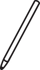Poster - Minimalist black and white line art featuring a classic writing instrument, perfect for enhancing educational materials or stationery related designs and projects