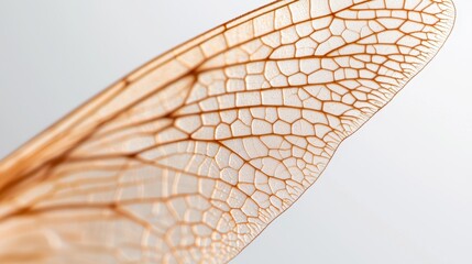 Poster - Close-Up of Insect Wing Showing Intricate Veins and Unique Texture for Nature and Science Photography