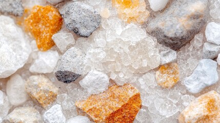 Poster - High Resolution Macro Image of Various Grains of Sand with Different Textures and Colors