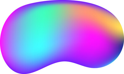 Poster - colorful gradient background is blending smoothly with turquoise, purple, pink and orange colors cre