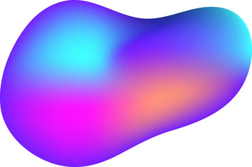 Poster - Smooth and vibrant gradient with a fluid, organic shape creates a modern and dynamic abstract background, perfect for various design projects