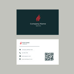 business card design . double sided business card template modern and clean style