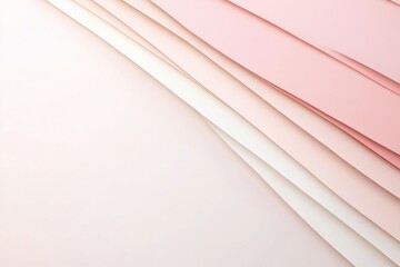 Leinwandbilder - Colorful layers of paper arranged neatly in soft pastel shades creating a serene aesthetic for art and craft projects. Generative AI