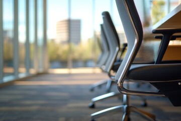 Sticker - empty office meeting room with chairs