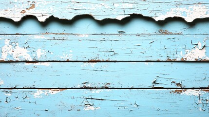 Poster - Weathered blue wood planks texture background