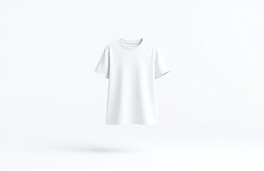 Poster - Simple White Garment Stands Alone On A Blank White Background Waiting For Design Or Wear. 00002