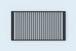 © OlekStock - Grill grid on light gray background. Empty rough metal grate for bbq. Picnic equipment. Top view. 3d render