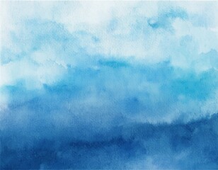 Wall Mural - sea blue watercolor background