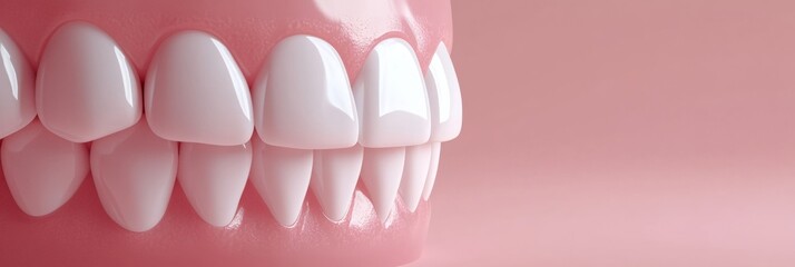 Poster - Transformation of teeth with whitening treatment showcasing effectiveness and results in a clear before and after presentation. Generative AI