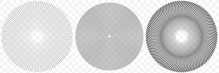 Wall Mural - comic book black and white radial lines background. superhero action explosion, anime comic manga fa