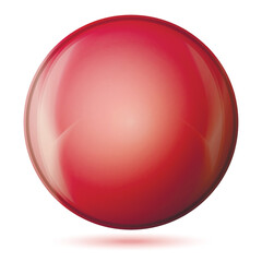 Wall Mural - glass pink ball or precious pearl. glossy realistic ball, 3d sphere. abstract vector illustration hi