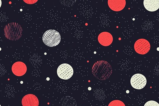 Ball sports equipment, simple sports-themed seamless pattern.